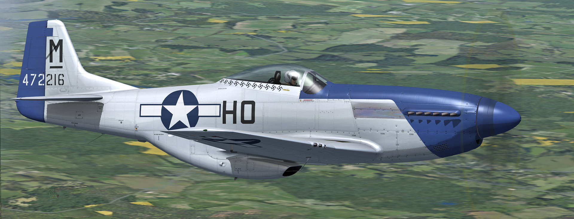 It dons the paint scheme of P-51D-20NA "Miss Helen". 